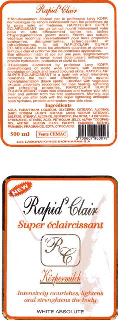 Skin lightening product