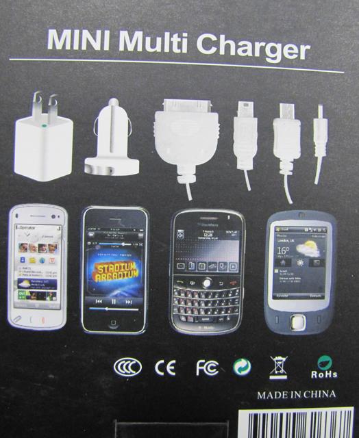 Charger for mobile phone