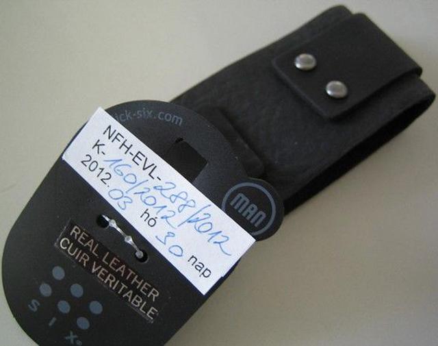 Men's leather wristband
