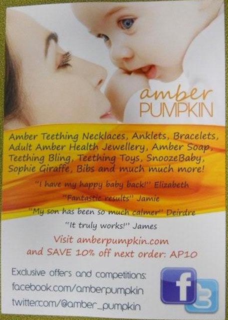 Amber teething necklace
