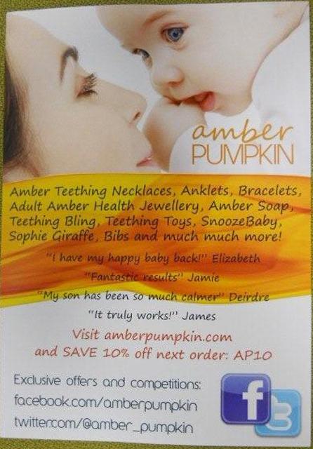 Amber teething necklace