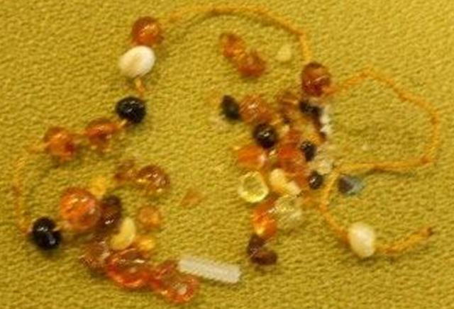Amber teething necklace