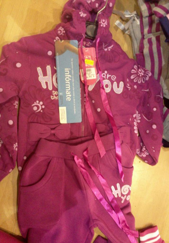 1. Girls' tracksuits 2. Sweatshirt