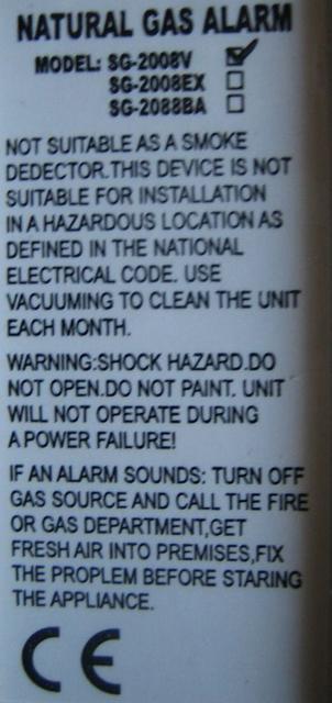 Gas detector / alarm