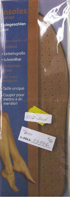 Leather insoles