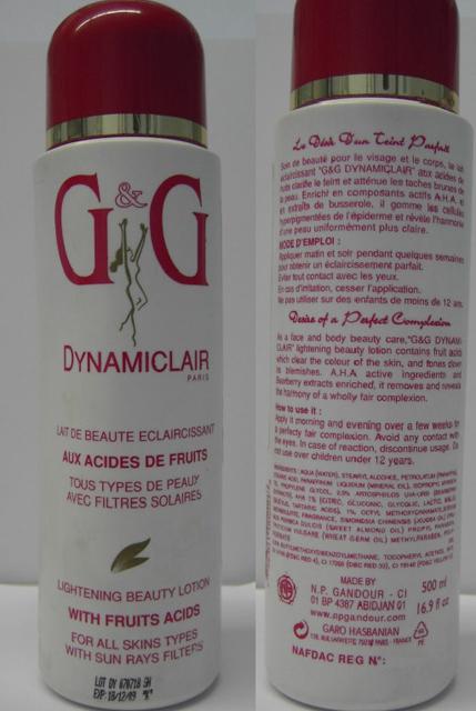 Skin lightening product