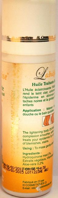 Skin lightening product