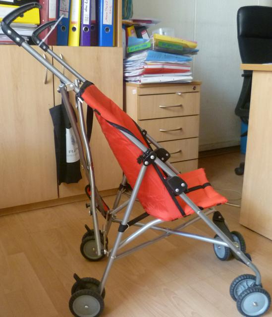 Pushchair with umbrella