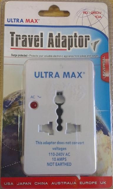 Travel plug adaptor