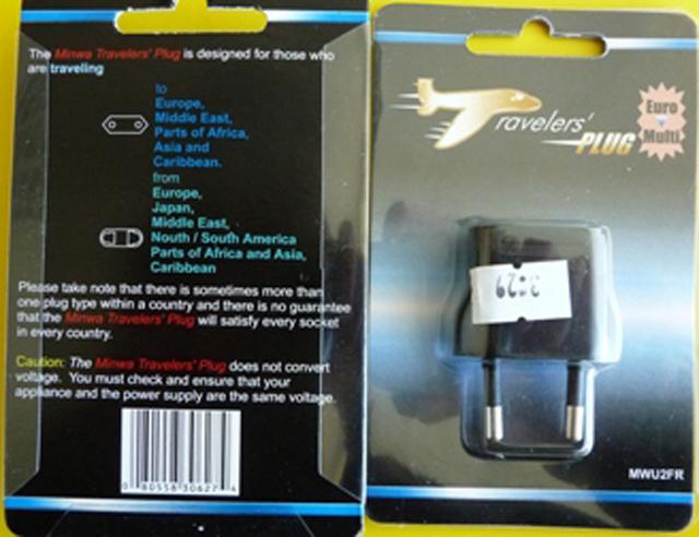 Travel plug adaptor