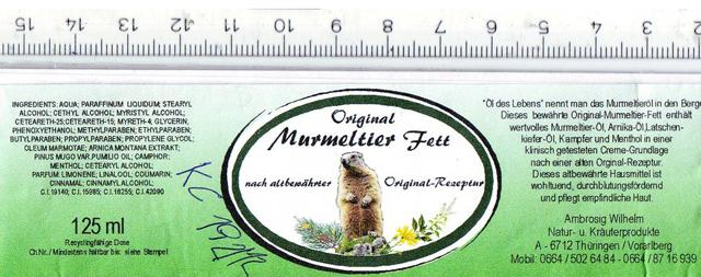 Marmot fat
