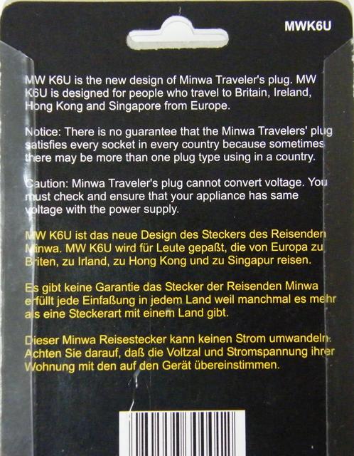 Travel plug adaptor