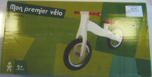 Children's wooden bicycle