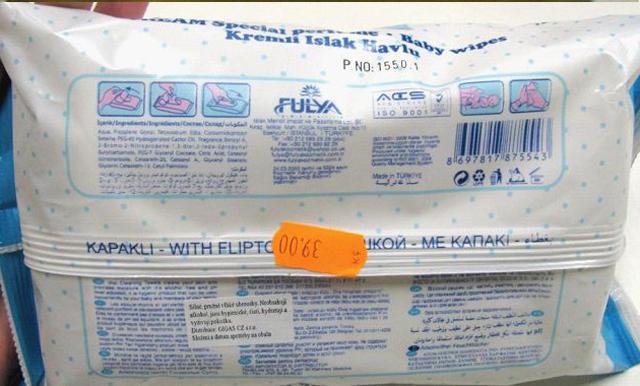 Baby wet wipes
