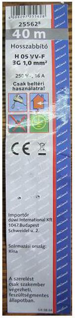 Cable extension cord