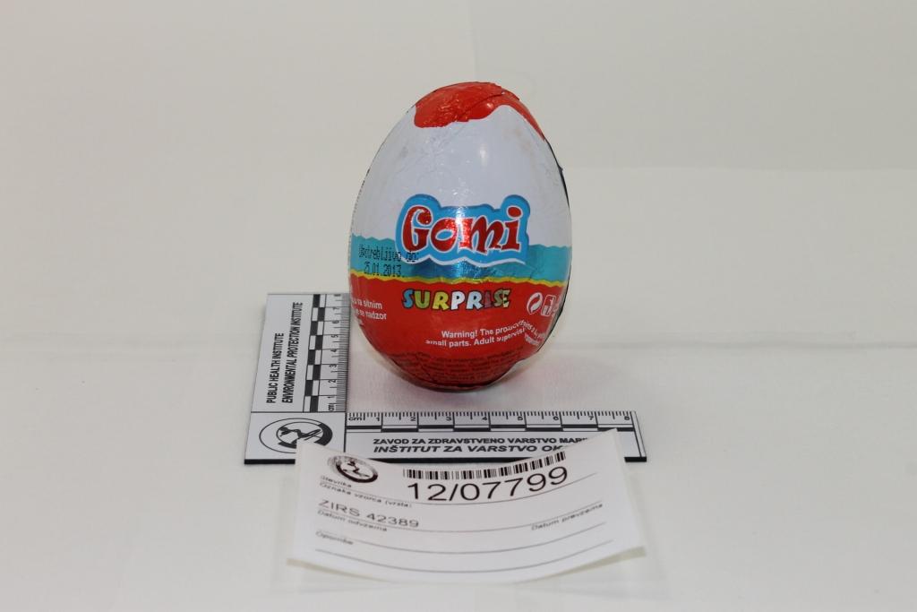 Chocolate egg with toy
