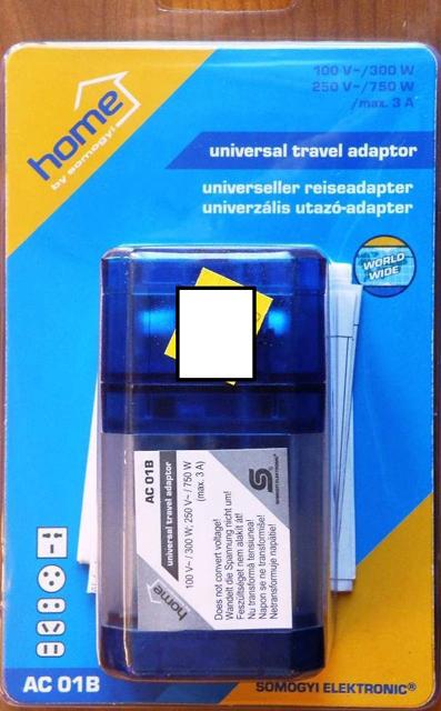 Travel plug adaptor
