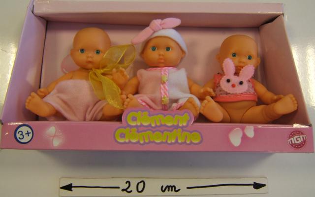 Set of plastic dolls