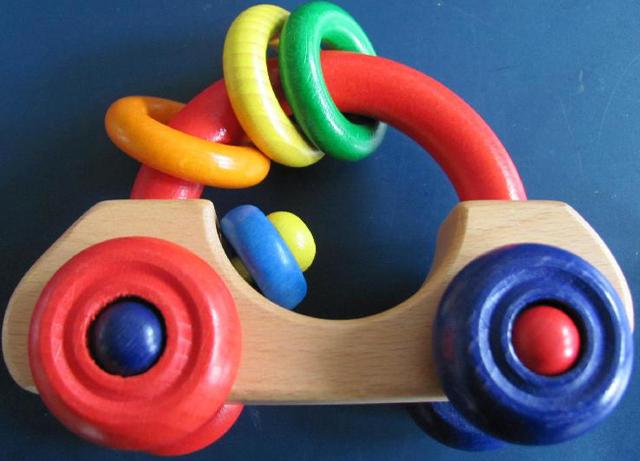 Wooden toy car