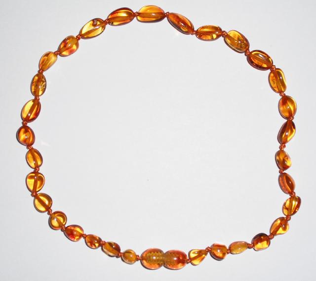 Amber teething necklace and bracelet