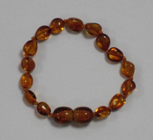 Amber teething necklace and bracelet