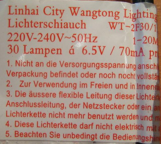 Lighting chain