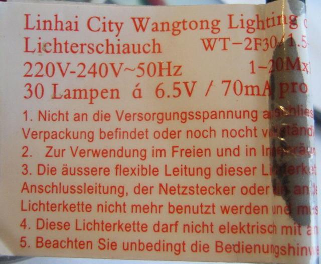 Lighting chain