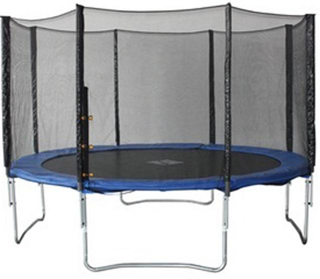 Trampoline with safety net