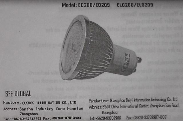 LED spot light bulb