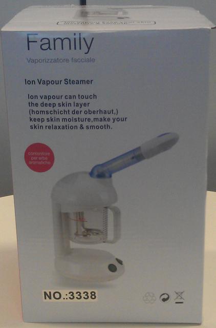 Facial vapour steamer