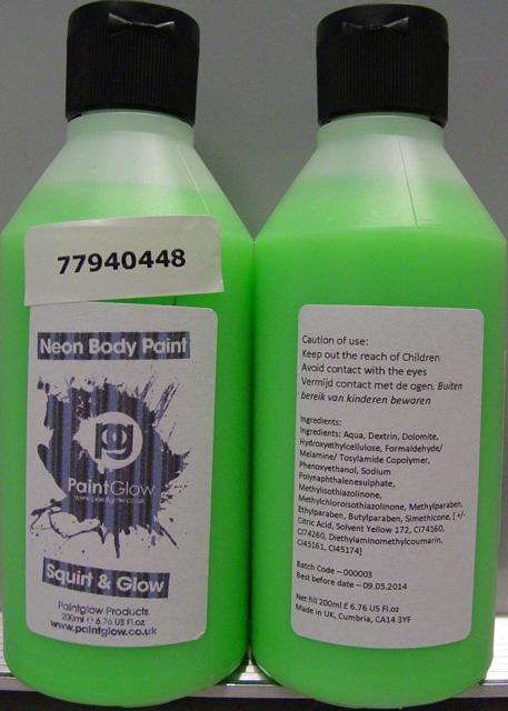 Body paint powder