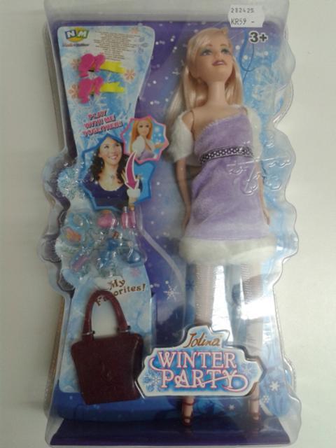 Plastic doll with accessories