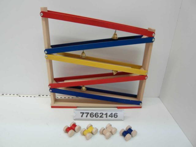 Toy wooden ramp