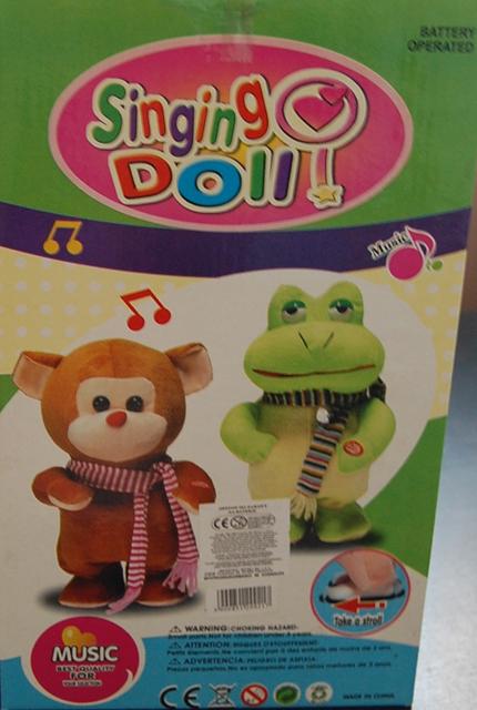 Battery operated soft toy