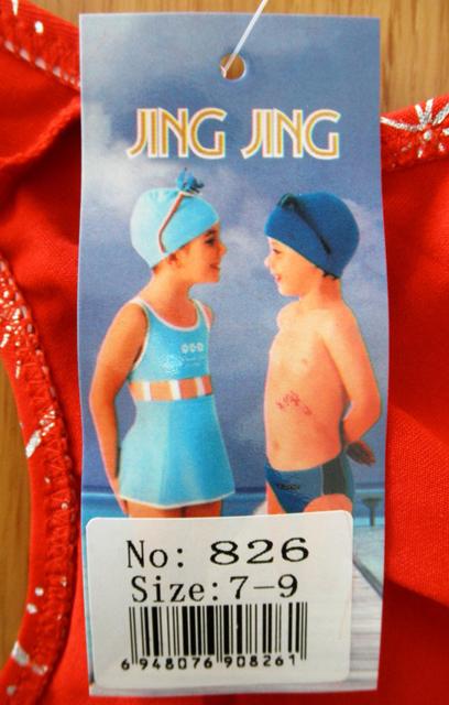 Girl's swimming costume