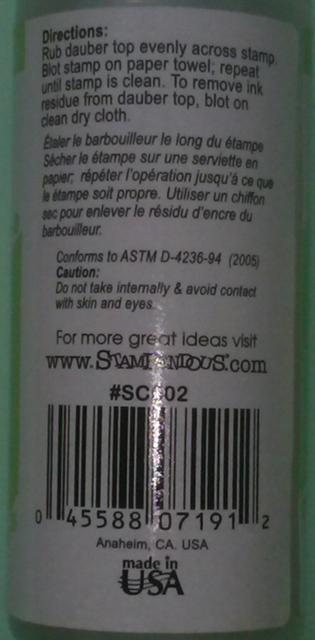 Rubber stamp cleaner