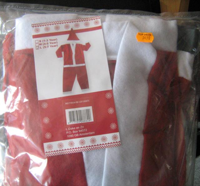 Children's Christmas costume