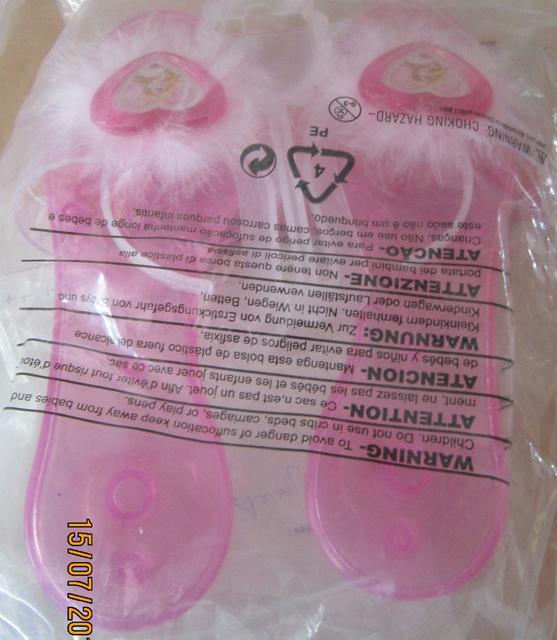 Toy plastic shoes