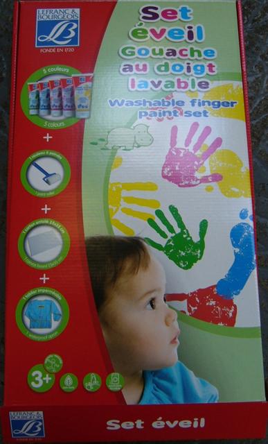 Washable finger paints