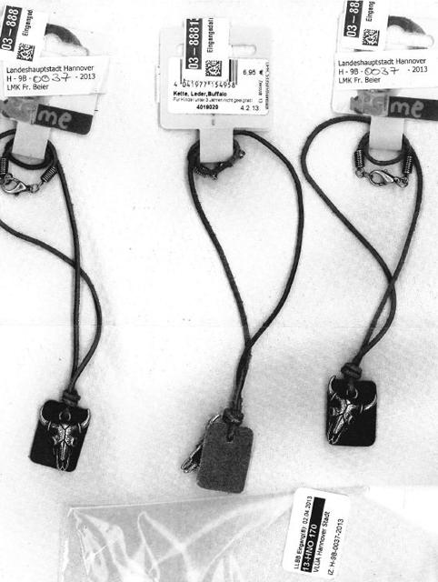 Leather necklace