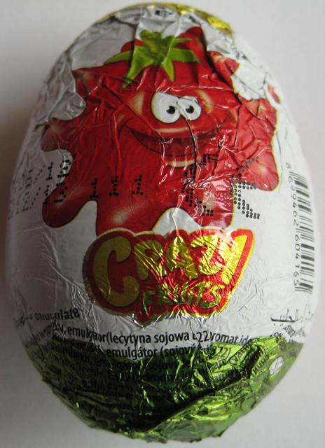 Chocolate eggs with a toy