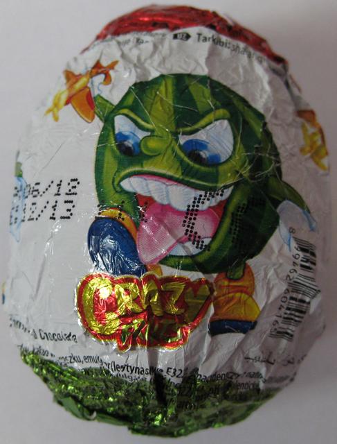 Chocolate eggs with a toy
