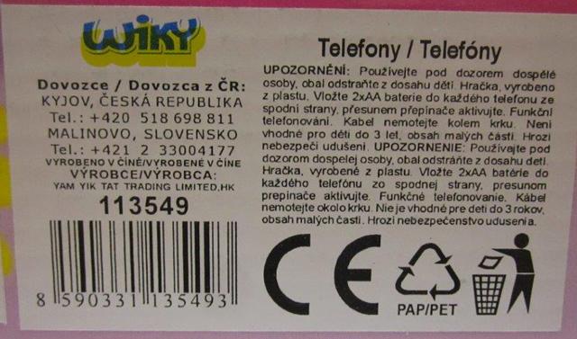 Set of toy phones