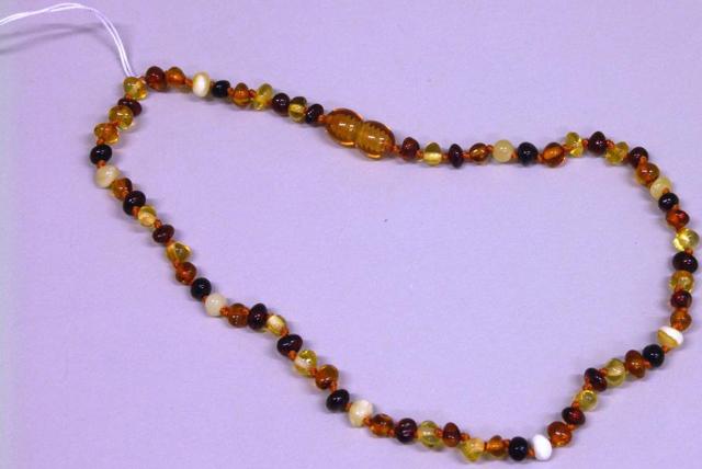 Amber necklace for babies