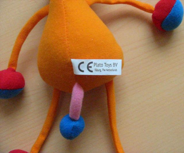 Soft toy with spring
