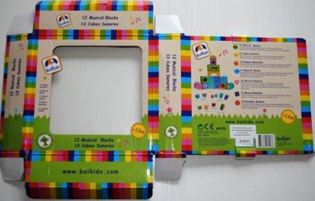 Wooden musical blocks