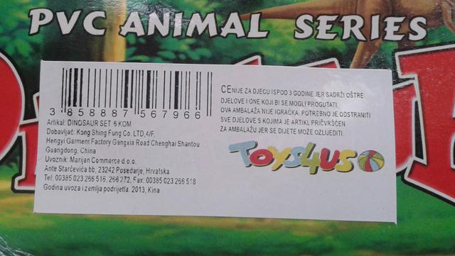 Plastic dinosaur toy