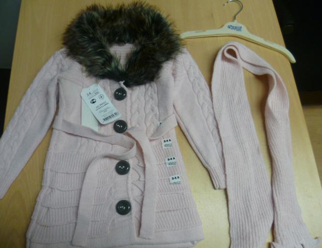 Girls’ cardigan set