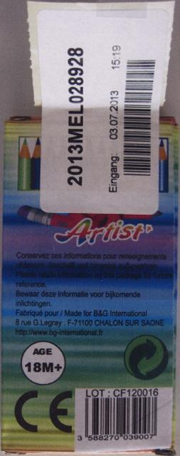 Coloured pencils