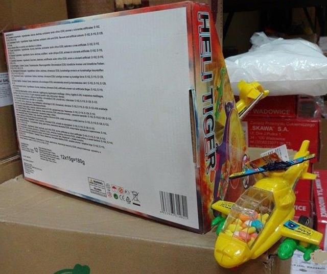 Toy with sweets